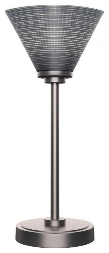 Luna 1-Light Table Lamp, Graphite/Gray Matrix