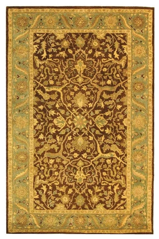 Safavieh Antiquities at14f Rug, Brown/Green, 8'0"x8'0" Round
