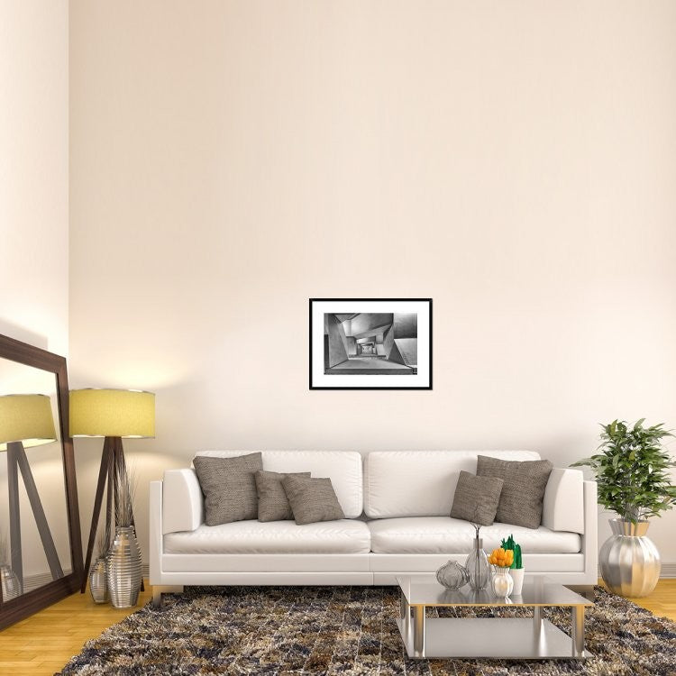 "Downstairs" Framed Digital Print by Guy Goetzinger, 32x24"