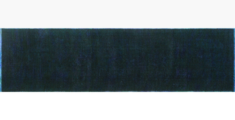 Vintage Distressed Overdyed Erwin Brown Runner, 2''8x9''11