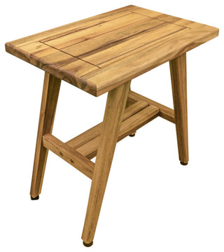 EcoDecors MidCentury 18" Wide ShowerBench ED501, Brown