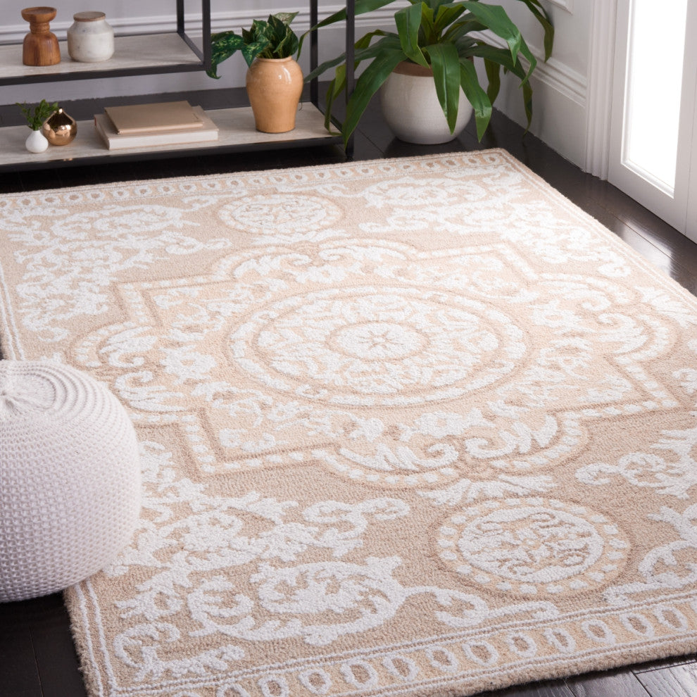 Safavieh Couture Abstract Collection ABT353 Area Rug, Ivory/Beige, 3'x5'