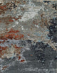 Blue Contemporary Abstract Galaxy Area Rug