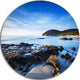 Cala Violina Bay Beach In Maremma, Seashore Round Metal Wall Art, 23"