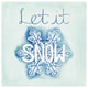 "Snowflake Sayings I" Digital Paper Print by Elyse DeNeige, 42"x42"