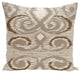 Ikat'S Meow Geometric Print Pillow, Flax, 26"x26"