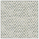 Couristan Tortola Indoor/Outdoor Accent Rugs - 50+ Custom Sizes, Silver, Square  12'x12'