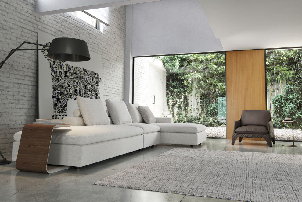 Lucerne Modular Chaise, Ashen Fabric, Ashen Fabric, Set12a-3pc