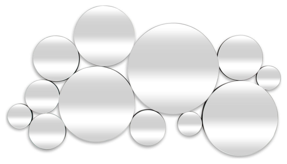Benuve Abstract Multipane Accent Wall Mirror