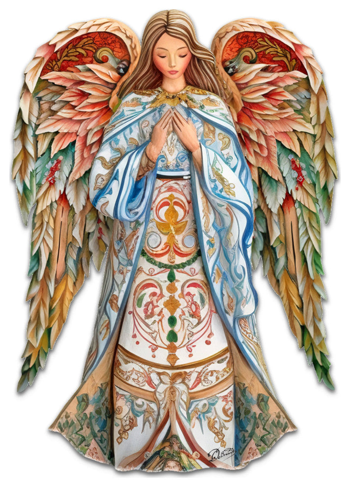 Elegant Angel of Hope Holiday Door Decor Nativity Holiday Decor
