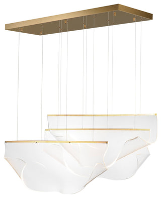 ET2 E24873-133 Rinkle 51"W LED Multi Light Linear Abstract - French Gold