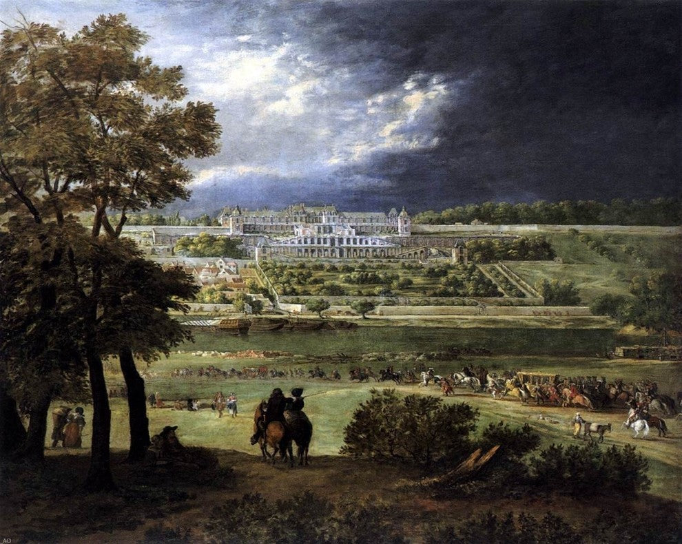 Adam Frans Van Der Meulen The New Chateau at Saint-Germain-en-Laye Wall Decal