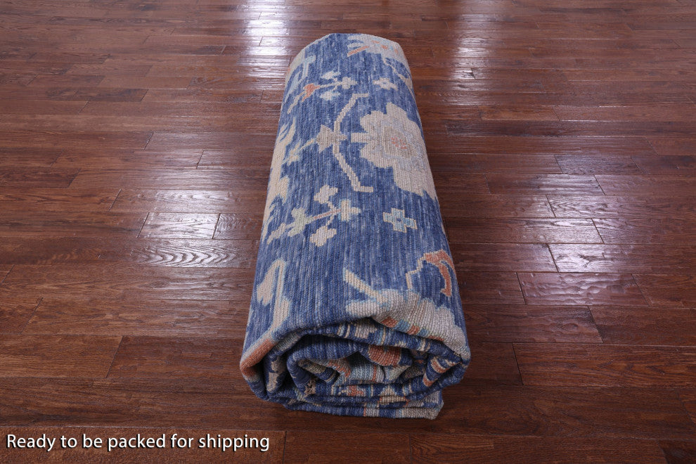 Handmade Turkish Oushak Wool Rug 12' 0" X 15' 0" - Q13482