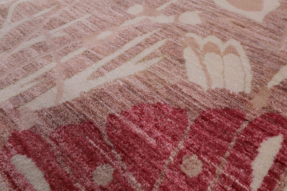 8' 2" X 10' 2" William Morris Handmade Wool Rug Q9438