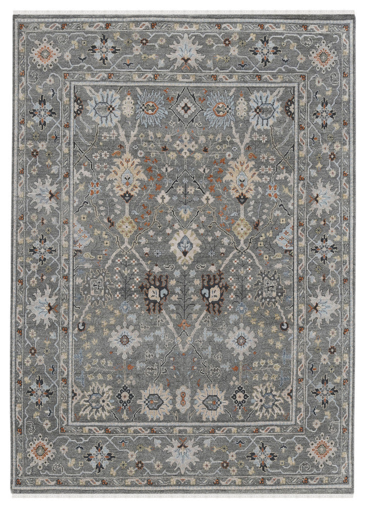 Bristol Maneux Area Rug Gray, 9' X 12'
