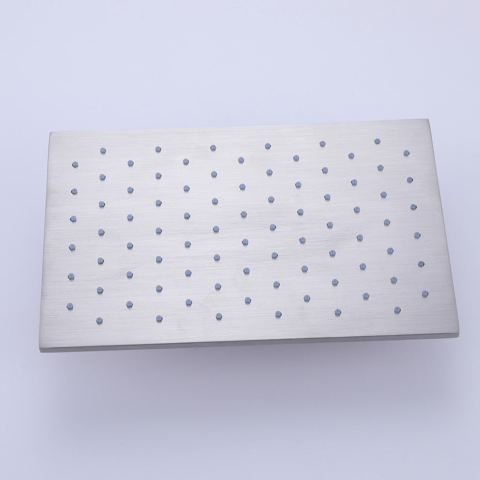 Ceiling Mounted Rain Shower System with Hand Shower-Includes Rough-in Valve, Brushed Nickel