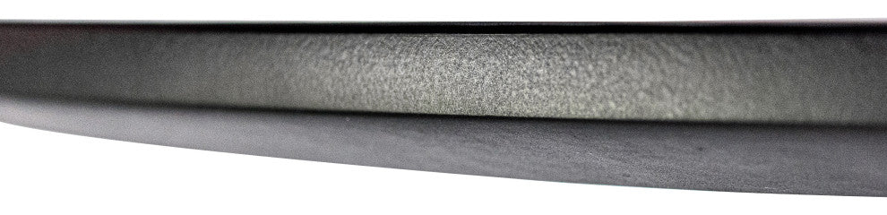 Round Dining Table 35" MDF Wood Tabletop in Steel for Dining Room & Kitchen, White/Black