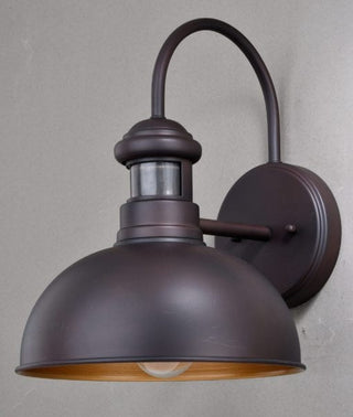 Franklin Dualux 10" Outdoor Motion Sensor Wall Light, Oil Burnished Bronze