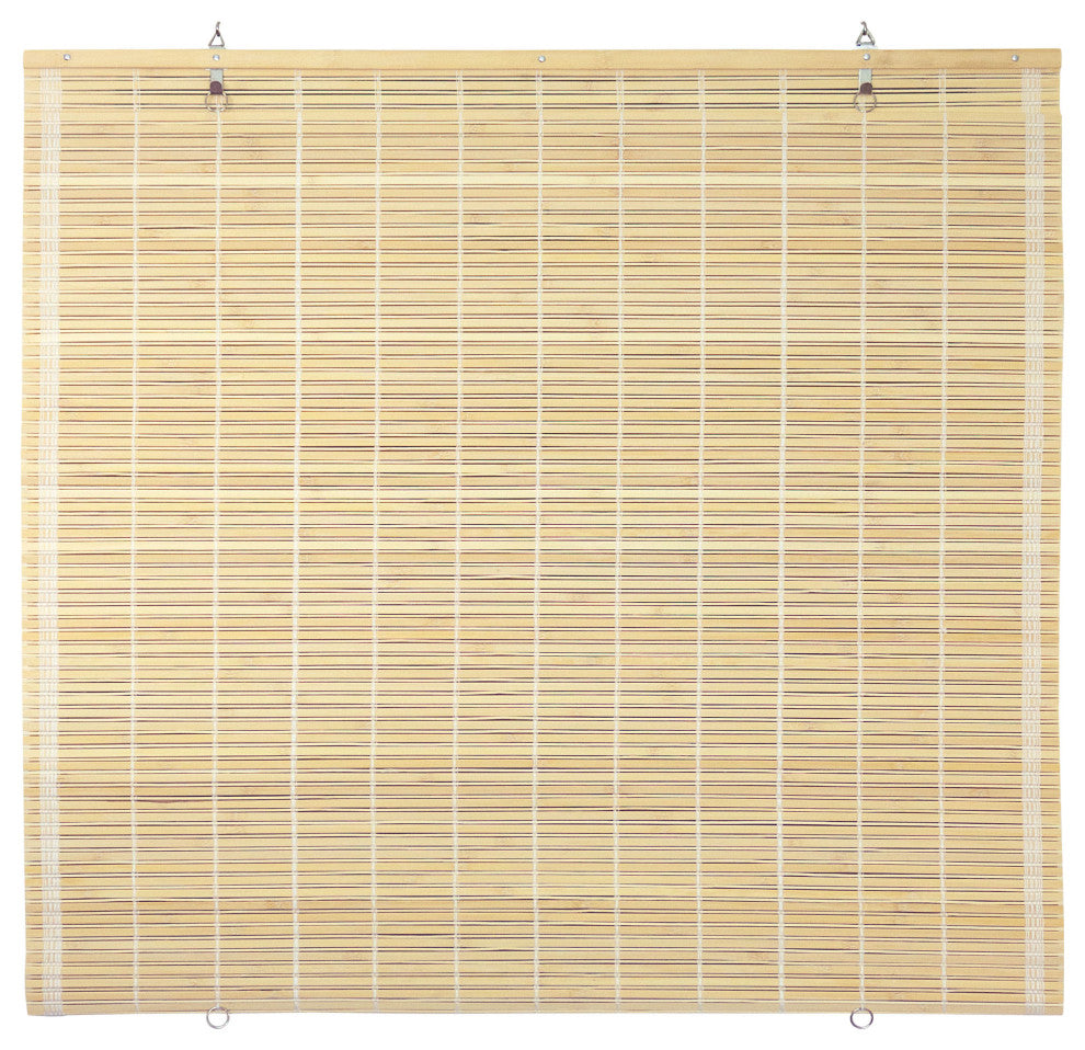 Bamboo Cordless Window Shade, Natural, 60" W