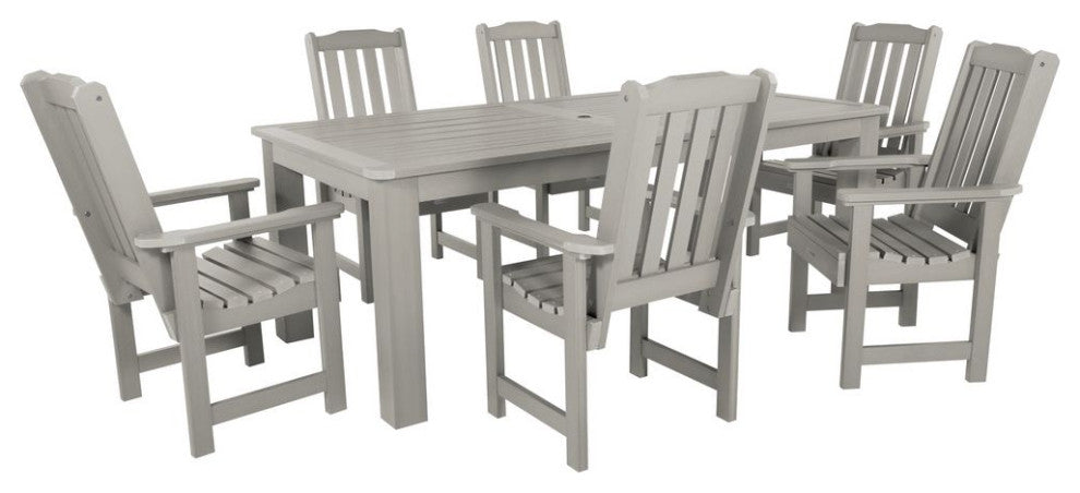 Lehigh 7-Piece Rectangle Dining Set, Harbor Gray