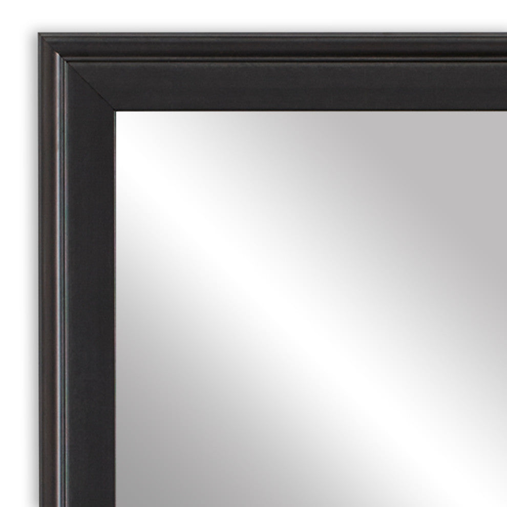 Kendall Framed Wall Mirror, Black, 20"x24"