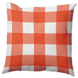 Buffalo Plaid Accent Pillow, Harvest Orange, 16"x16"