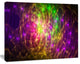 Purple Green Symphony of Colors, Oversized Abstract Canvas Art Print, 60x40