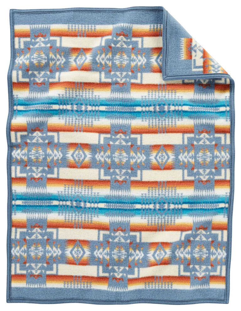 Pendleton Chief Joseph Crib Blanket Slate