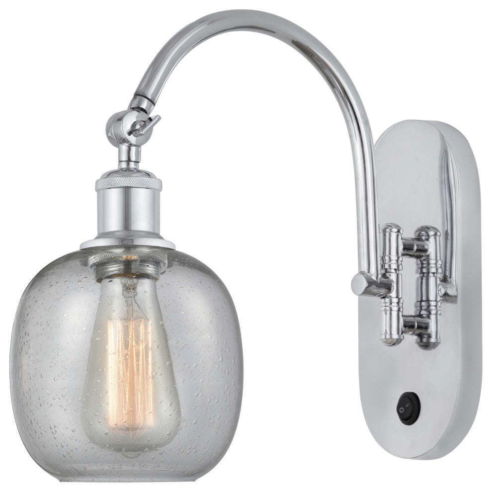 Innovations 518-1W-PC-G104-LED Belfast 1 Light 6" Sconce, Polished Chrome