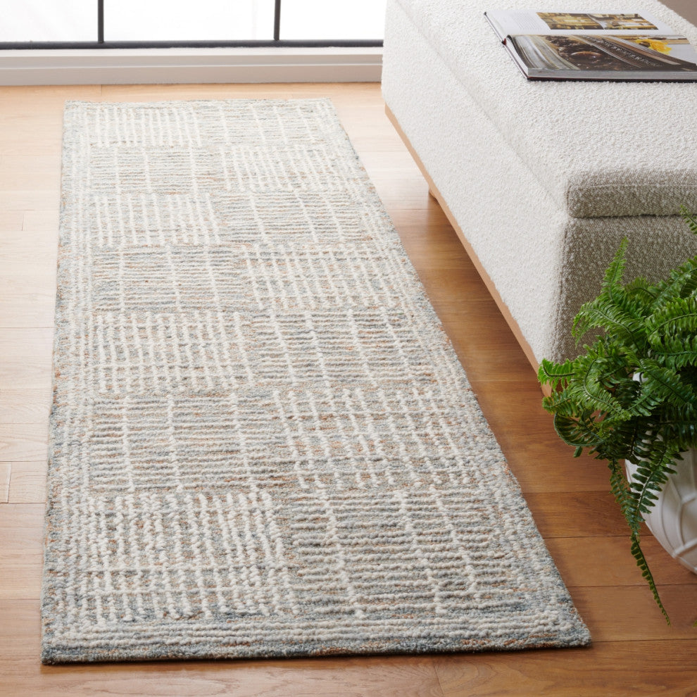 Safavieh Couture Abstract Collection ABT275 Area Rug, Brown/Ivory, 2'3"x7'