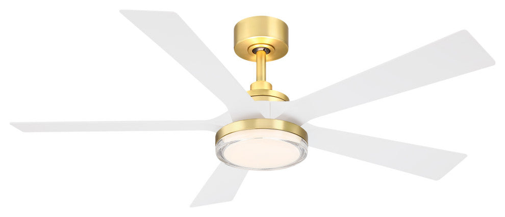 Fanimation FPD8570 TorchAire 52" 5 Blade Indoor / Outdoor Smart - Brushed Satin