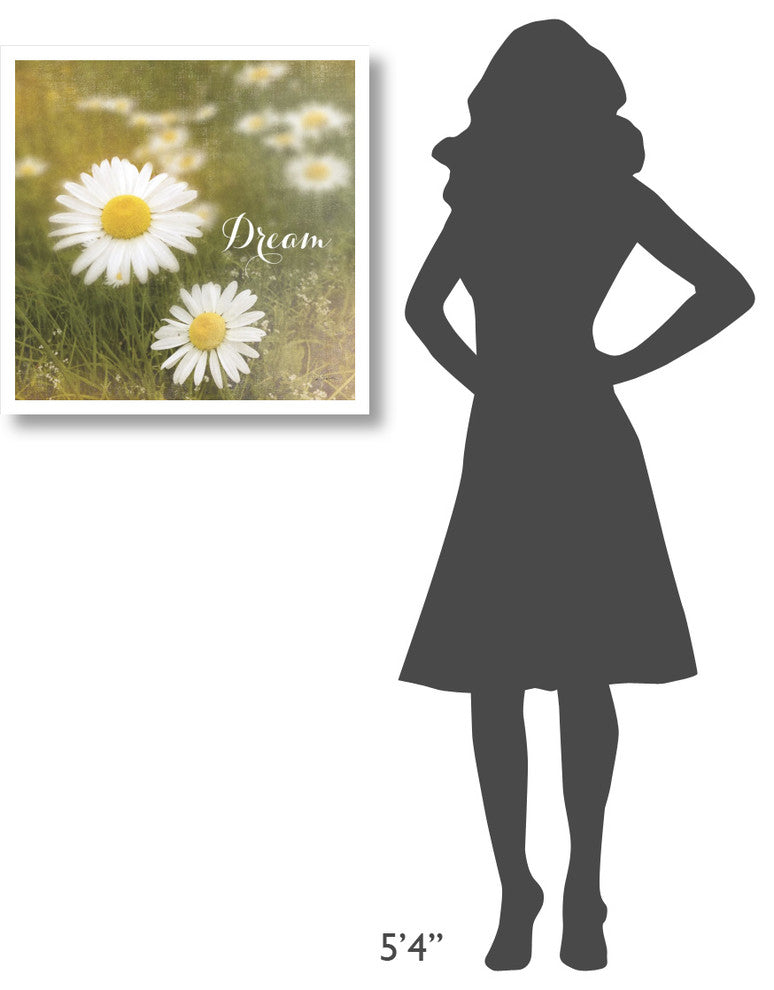 "Daisy Dreams" Digital Paper Print by Sue Schlabach, 26"x26"