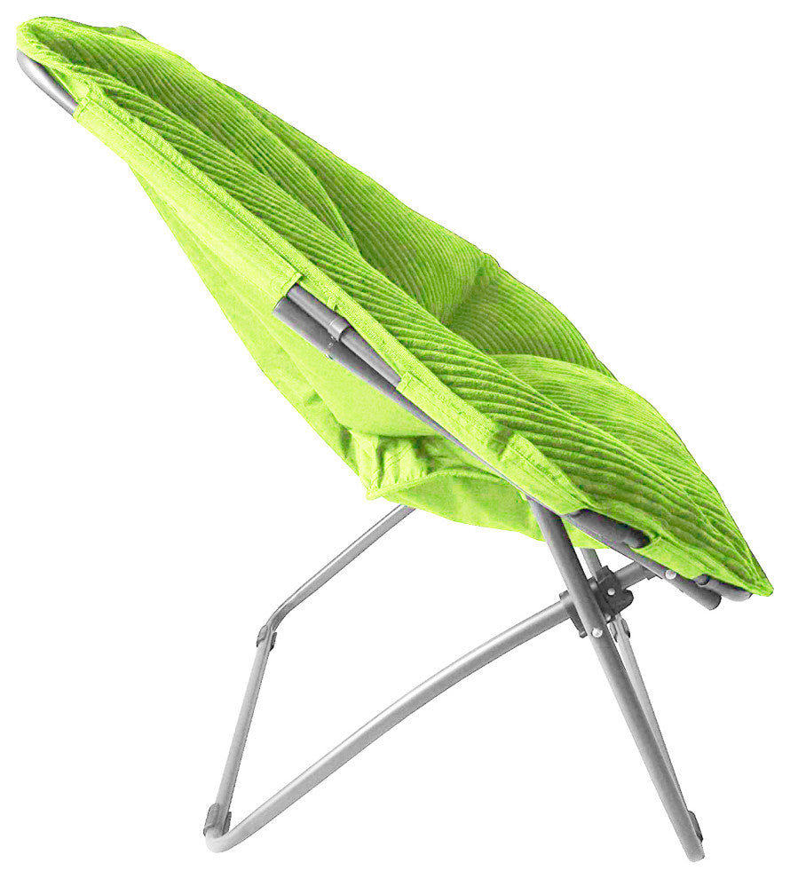 Zenithen Hexagon Folding Dish Chair for Dorms and Living Rooms, Lime Green, Pack