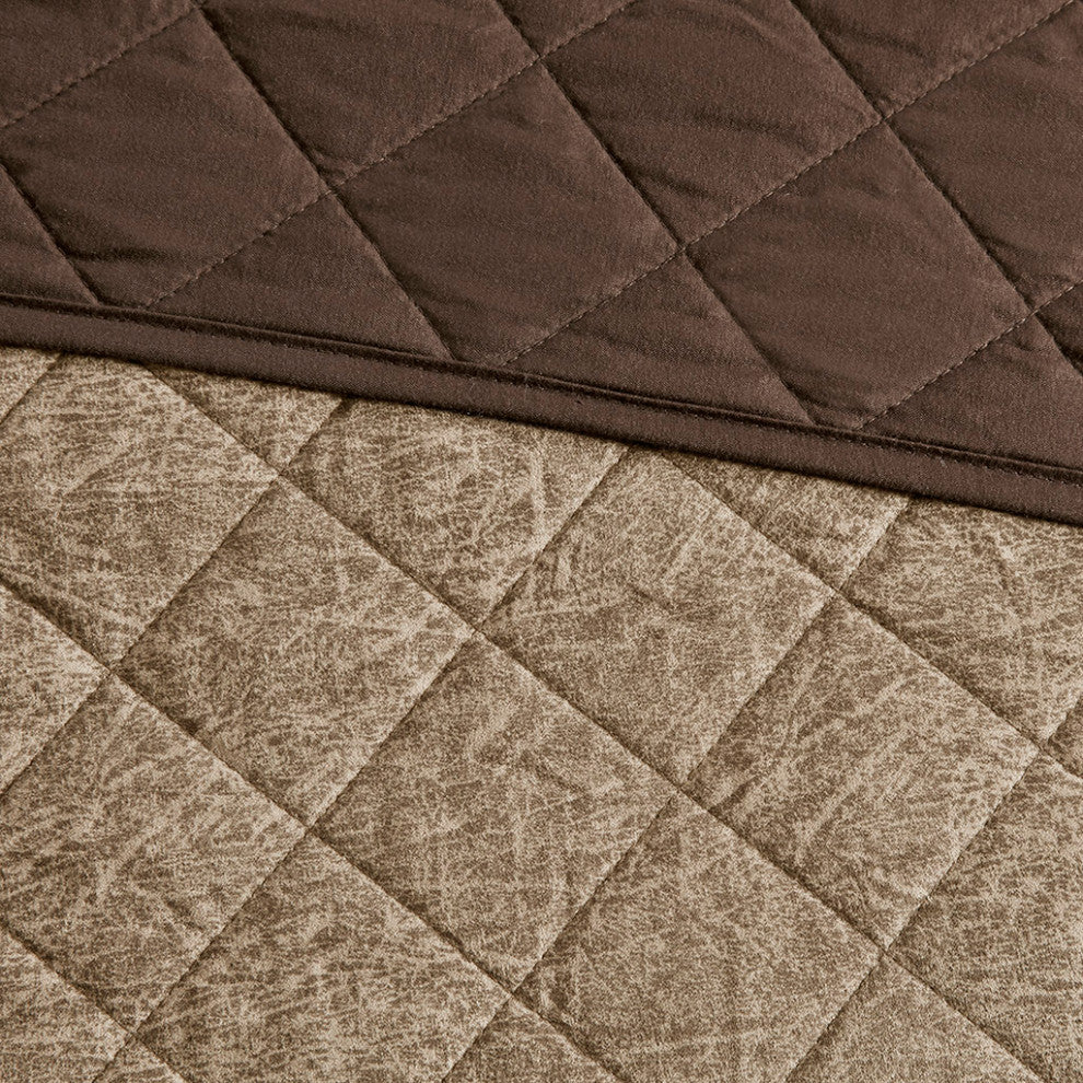 Madison Park Boone 6 Piece Reversible Daybed Cover Set, Brown