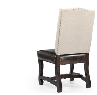 Ethan 7-piece Live Edge Solid Wood Dining Set, Beige