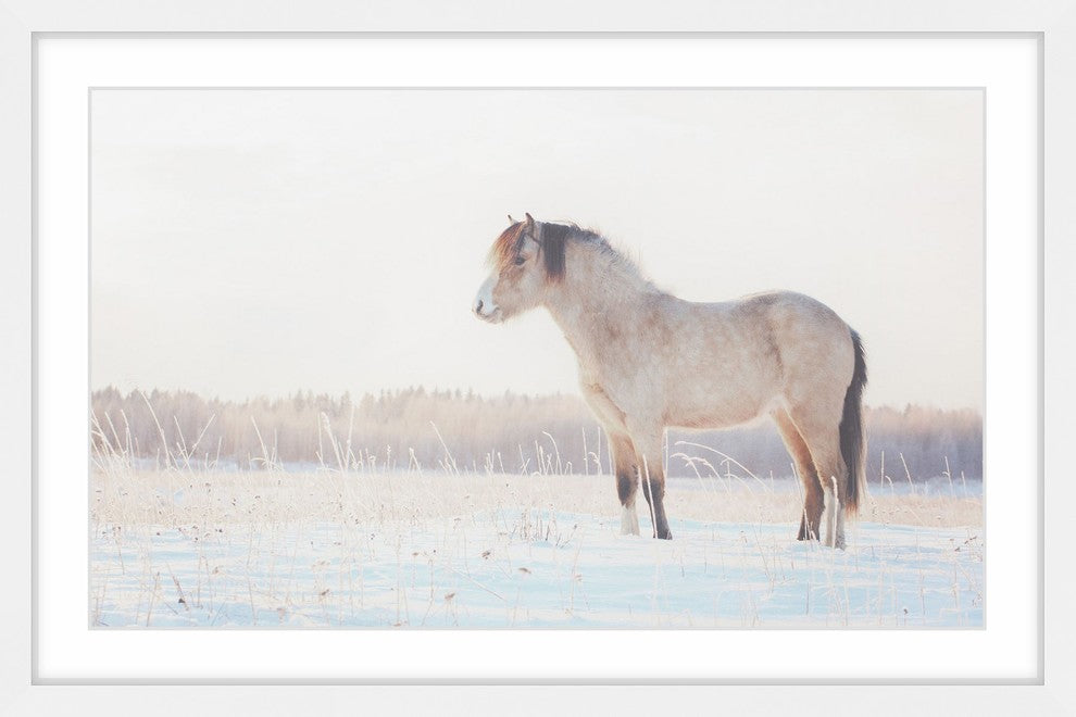 Marmont Hill, "Horse Stands Still" Framed Painting Print, 45x30