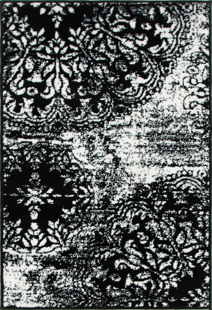 Unique Loom Black Grand Sofia 2' 2 x 3' 0 Area Rug