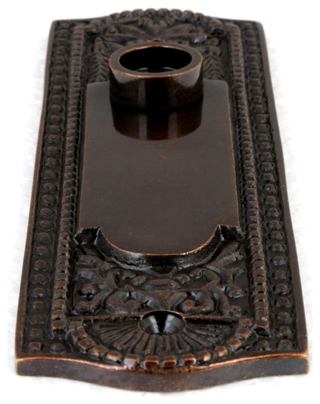 Black Door Plate Bronze Solid Brass Finish Without Keyhole Renovators Supply