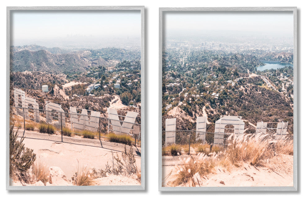 California Film Capital West Coast Hills Cityscape,24 x 30