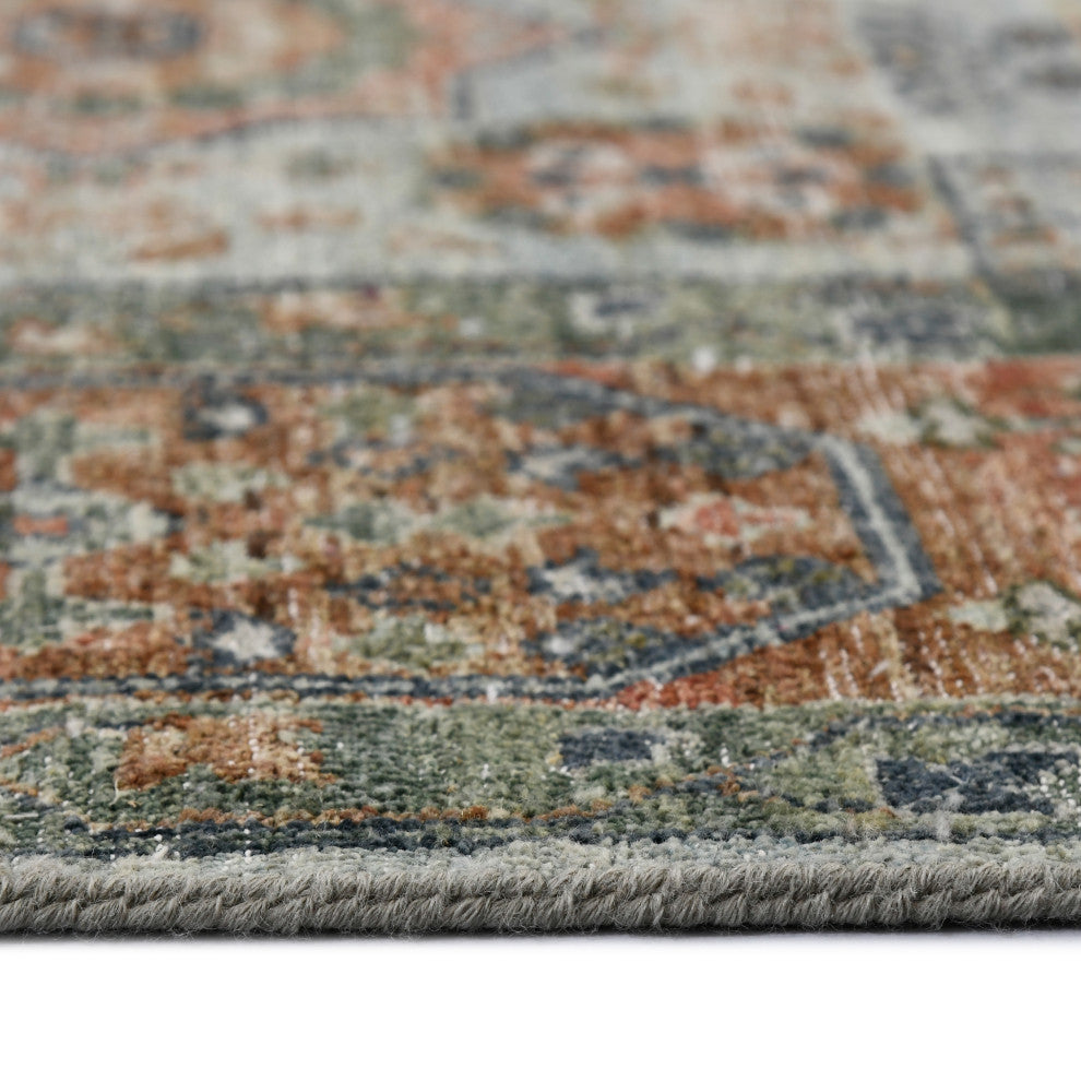 Milano Drev Area Rug, Blue, 8' x 10', Medallion
