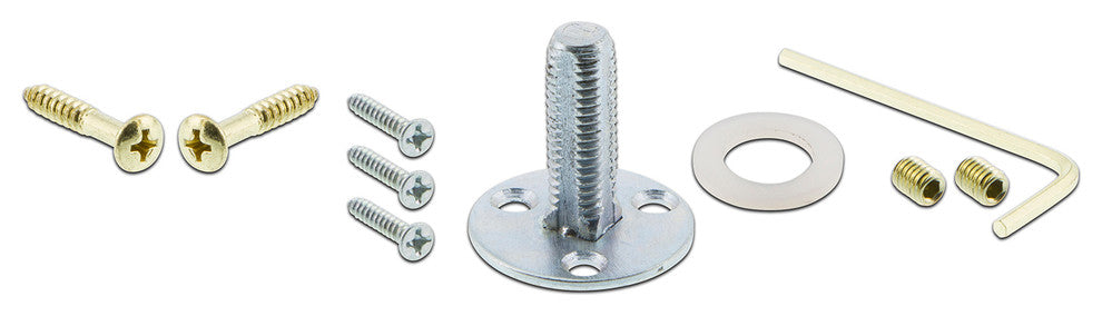 Single Egg & Dart Plate With Round Clear Crystal Knob, Unlacquered Brass