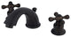 Kingston Brass Widespread Bathroom Faucet With Retail Pop-Up, Oil Rubbed Bronze
