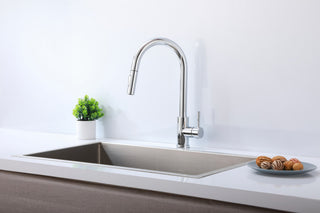 Elegant Lighting FAK-302 Jack 1.8 GPM 1 Hole Pull Down Kitchen - Matte Black