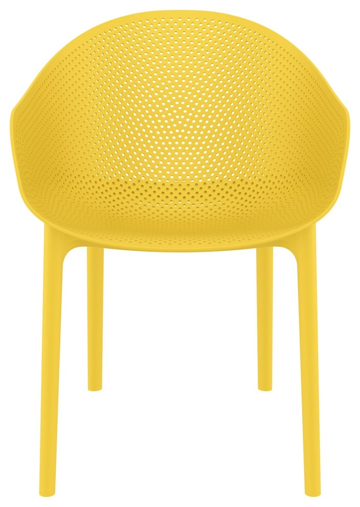 Compamia Sky Outdoor Dining Chair, Set of 2, Yellow