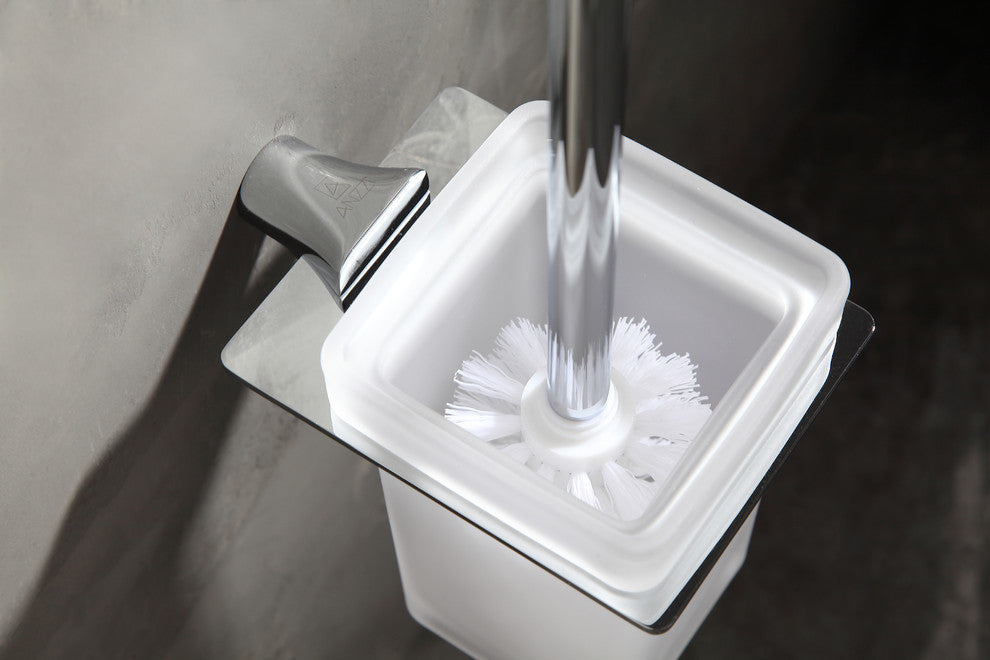 ANZZI Essence Series Toilet Brush Holder, Polished Chrome