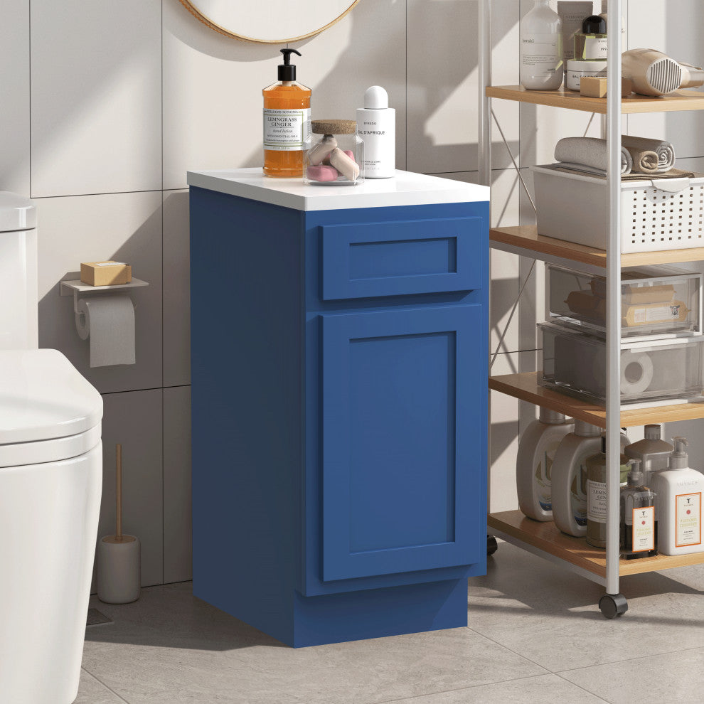 Vanity Art Vanity Cabinet, 15", Blue
