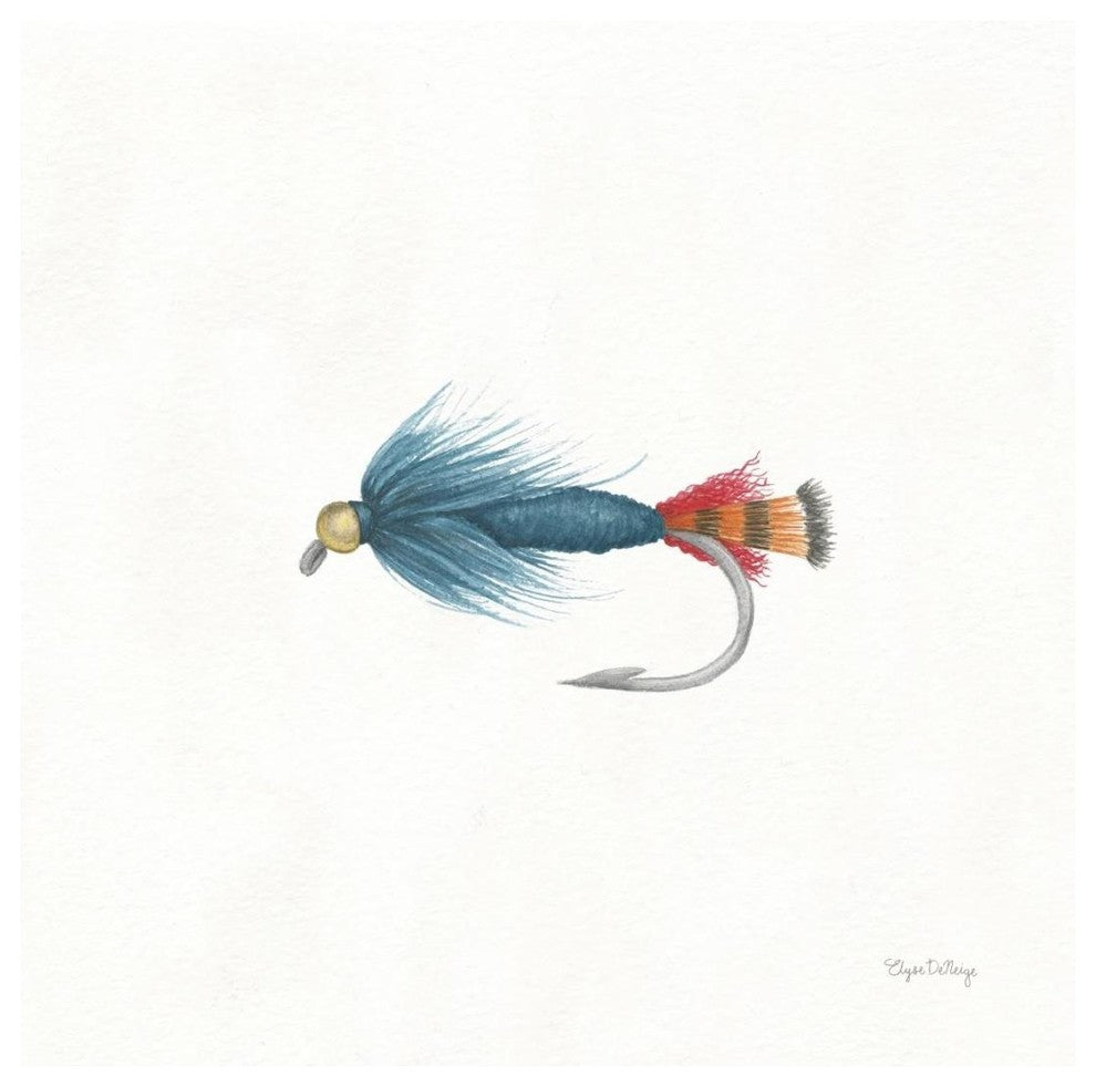"Gone Fishin IX" Digital Paper Print by Elyse DeNeige, 20"x20"