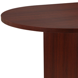 6 Foot, 72"Classic Oval Conference Table Meeting Table, Mahogany