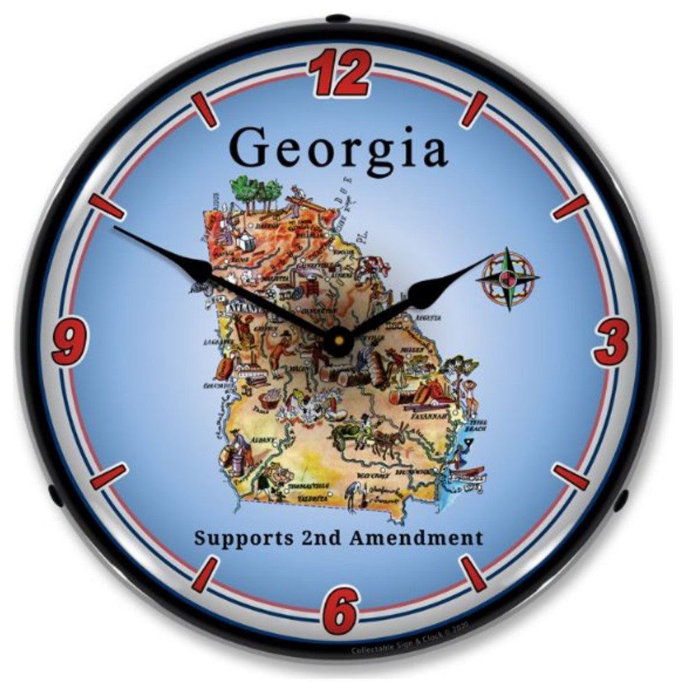 N20031033 Georgia Supports the 2nd Amendment Clock