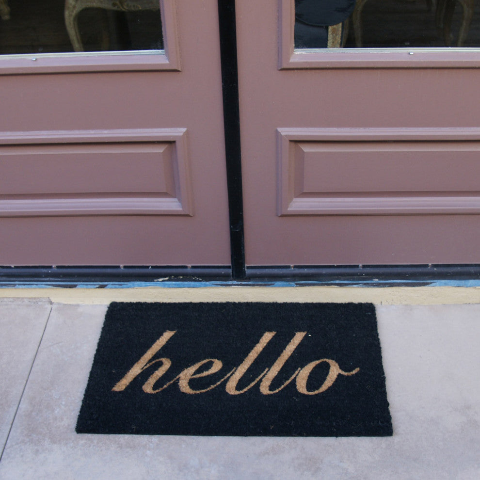 Rubber-Cal "Minimalist Expression" Hello Welcome Mats 15mm X 18" X 30"